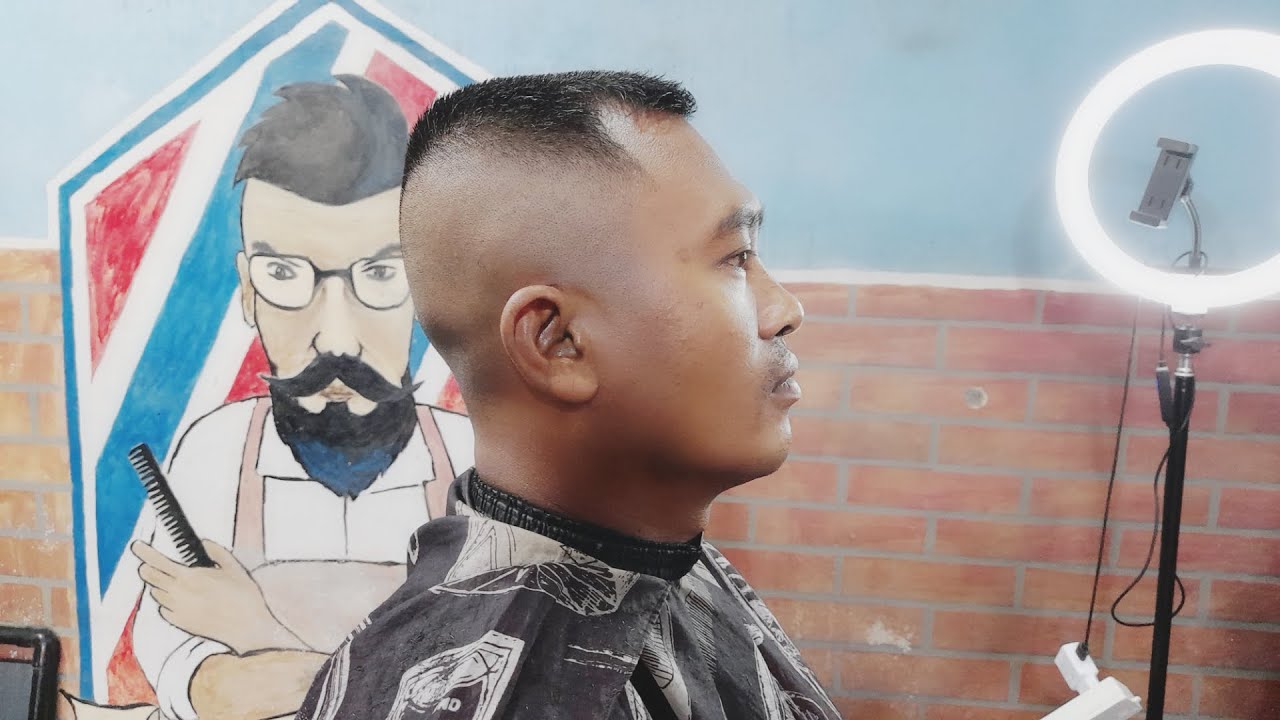 cara potong rambut cepak tentara
