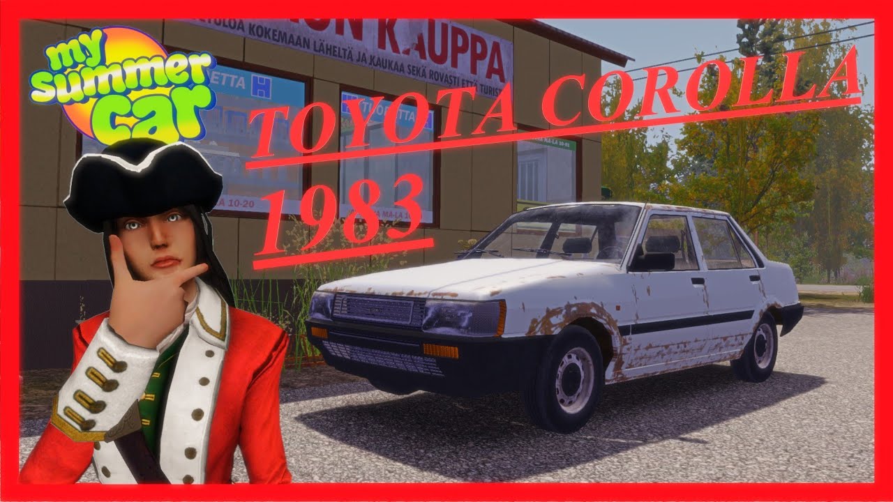 Punatakki - KOEAJOSSA Drivable Lamore (1983 Toyota Corolla) - My Summer Car Mod Testaus - Suomi