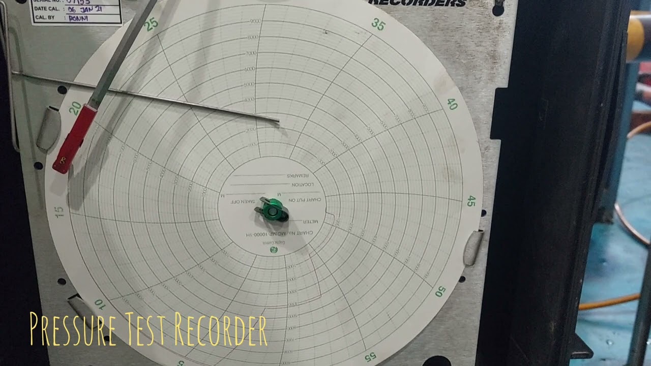 Pressure Test | Pressure Chart Recorded #inspection #drilling #rig #drillingwell