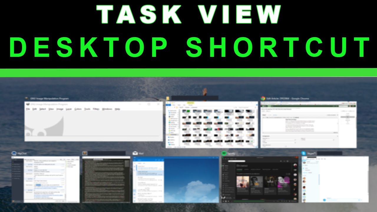 How to create Task View Shortcut | Windows 10