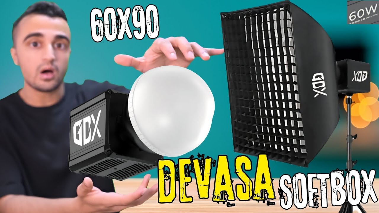 EN UCUZ PROFESYONEL IŞIK SETİ! GODOX ML60 Bicolor + 60x90 Softbox Kutu Açılışı ve Detaylı Kurulumu