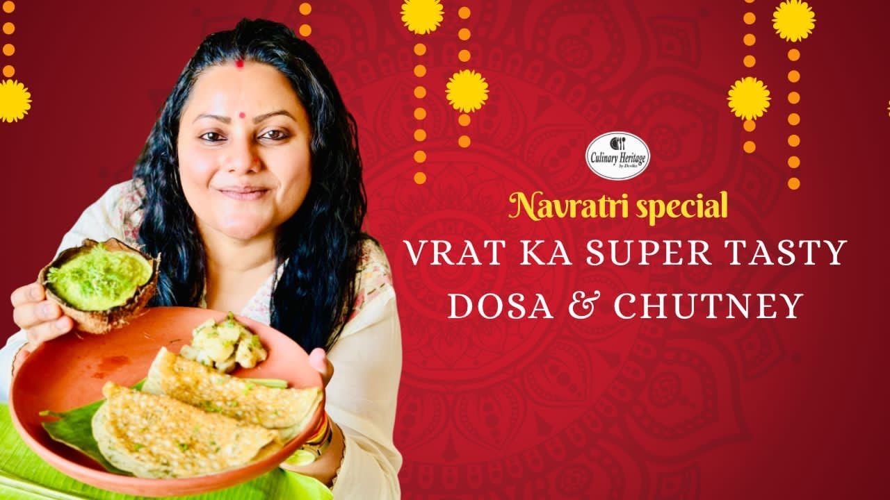 Navratri Special Vrat Dosa With Chutney | Sabudana Dosa | Healthy, GlutenFree & Easy Fasting Recipe 