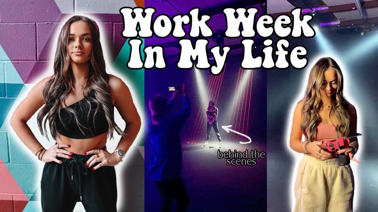 WORK WEEK IN MY LIFE | video shoots, editing & behind the scenes