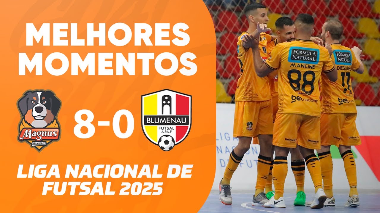 QUE BAILE! MAGNUS GOLEIA O BLUMENAU PELA LIGA NACIONAL DE FUTSAL | MELHORES MOMENTOS