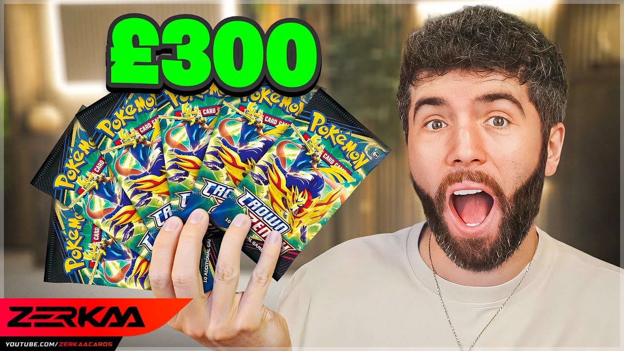 ОТКРЫТИЕ POKEMON CROWN ZENITH ЗА 300 ФУНТОВ!