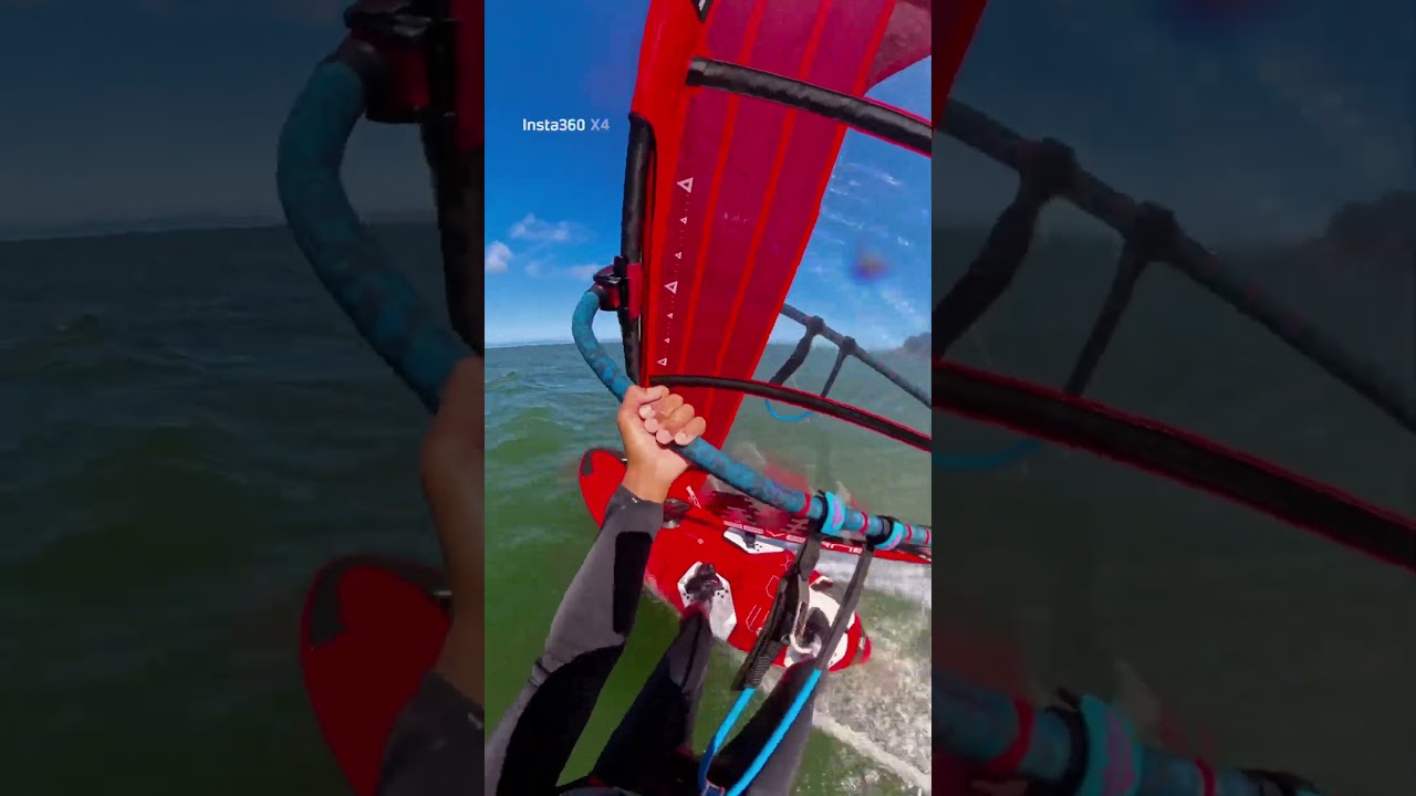Windsurfing Severne Fox 135 / NCX 7.2 @ Coyote Point.#windsurfing #insta360 #asmrsounds #watersports