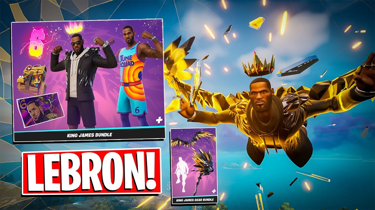 KING JAMES/GEAR BUNDLES Gameplay + Combos! Before You Buy (Fortnite Battle Royale)