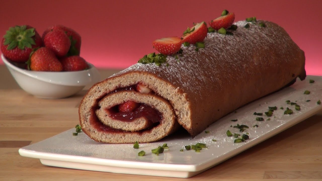 Recette de Gâteau roulé à la confiture de Fraises - 750g