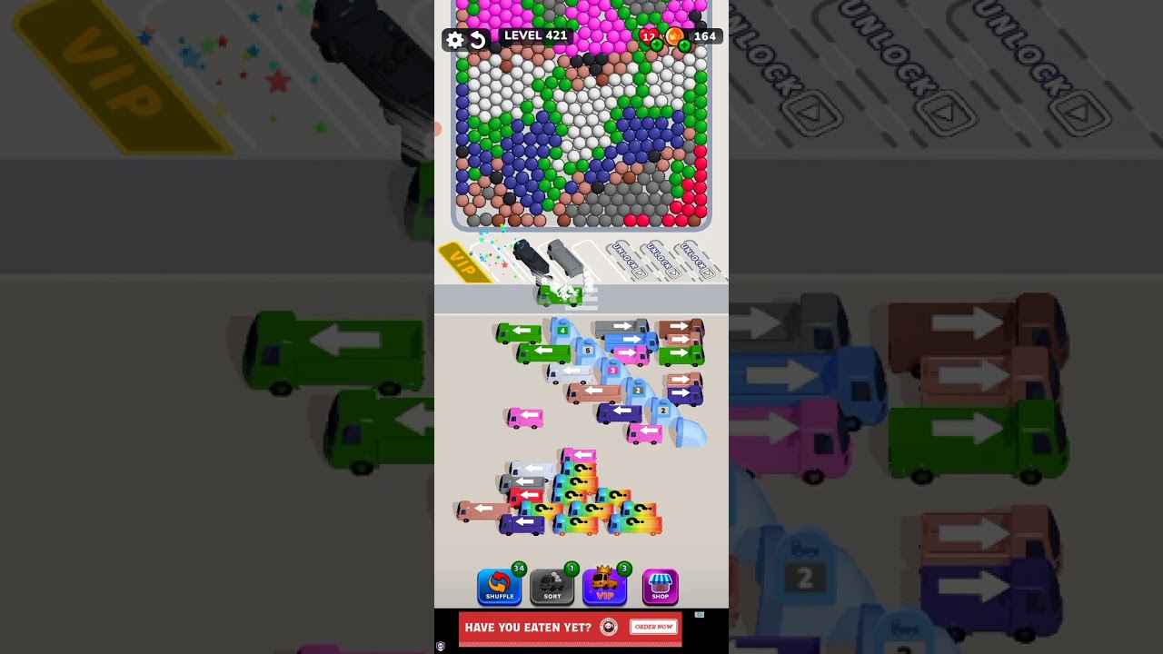 Bubble Bus 🚌: Parking Jam Puzzle Game level 421