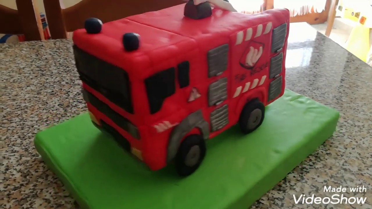 Torta di Compleanno Camion dei Pompieri Tutorial #camionpompieri #tutorial #500iscritti #graziedi💝