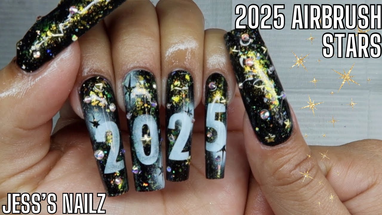 2025 Star Airbrush Nails | Jess’s Nailz