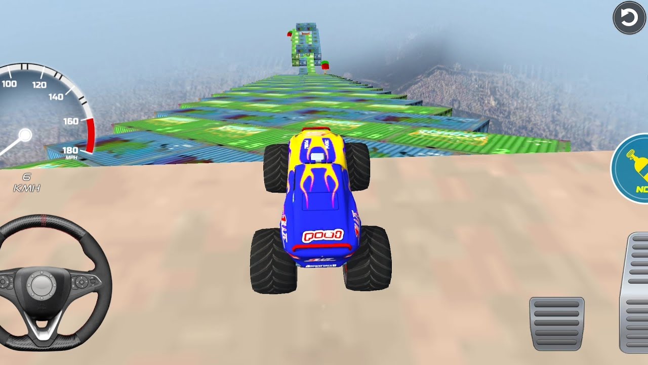 0.000012% PEOPLE ONLY DOING THIS  IMPOSSIBLE TRUCK STUNT MEGA RAMP ||