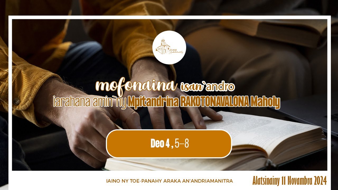 Mofonaina isan`andro anio Alatsinainy 11 Novambra 2024. FJKM Ambohitantely,