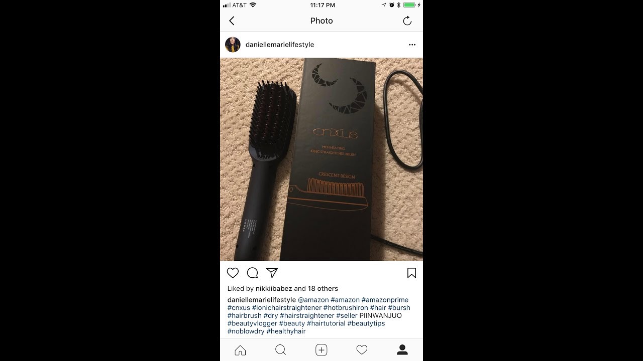 Amazon Ionic Hair straightening Brush Demo\Review & Magnetic Lashes