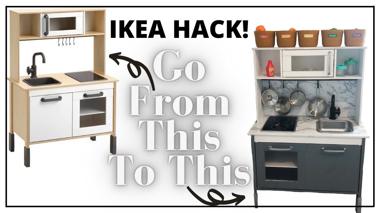 IKEA PLAY KITCHEN HACK | DIY IKEA DUKTIG MAKEOVER! | Krista Bowman Ruth