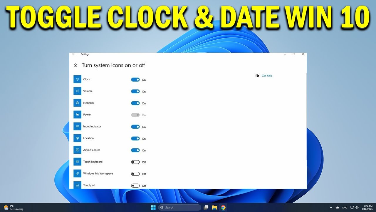 How To Enable Disable Clock & Date From the System Notification Area in Windows 10 - Quick Fix