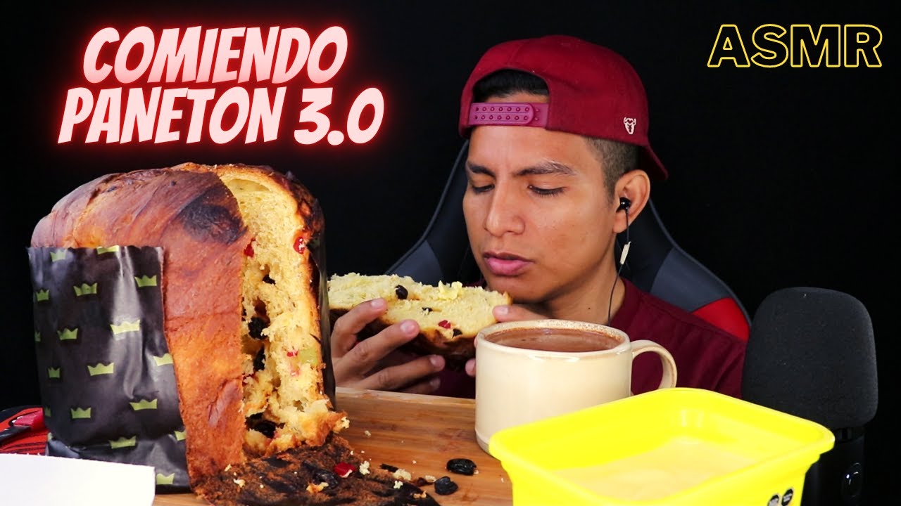 ASMR COMIENDO PANETON 3.0 🎅 ||  ASMR EATING PANETTON
