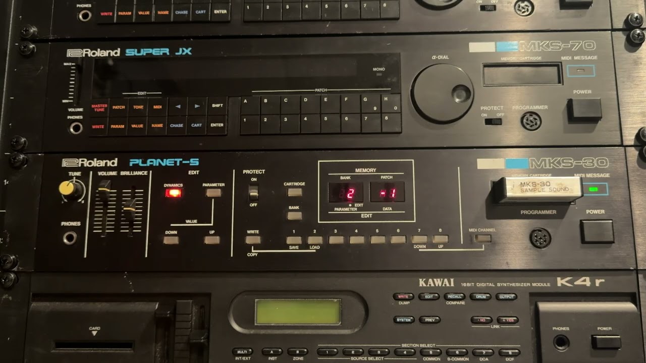 Roland MKS-30 Planet S Vintage Analog Poly Synth DEMO