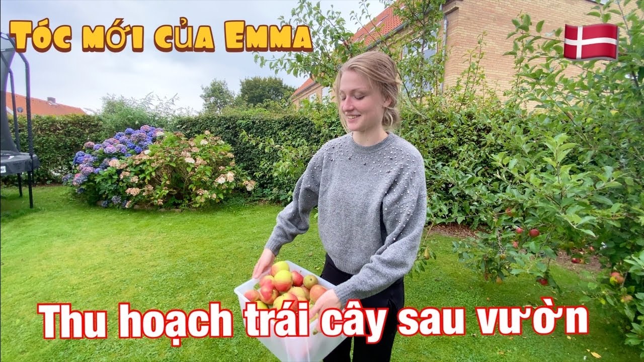 #149: Emma đi làm tóc mới & thu hoạch trái cây trong vườn sau nhà