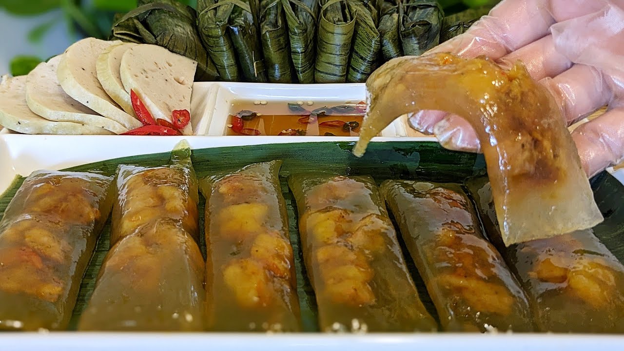 BÁNH BỘT LỌC HUẾ | KIỂU LÀM MỚI | KHÔNG CẦN CÁN BỘT | KHÔNG NHỒI BỘT | KHÔNG KHUẤY | CÓ MÙI LÁ CHUỐI