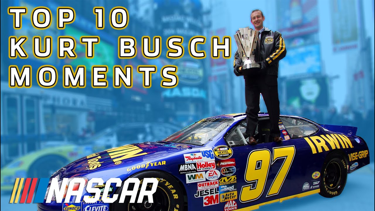 Top 10 Kurt Busch Career Moments | Best of NASCAR | NASCAR Countdown
