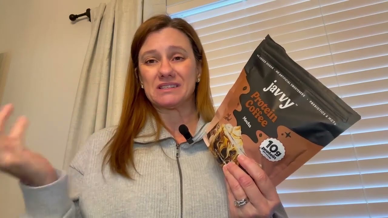 Javvy coffee protein powder/energy, taste and muscle support 