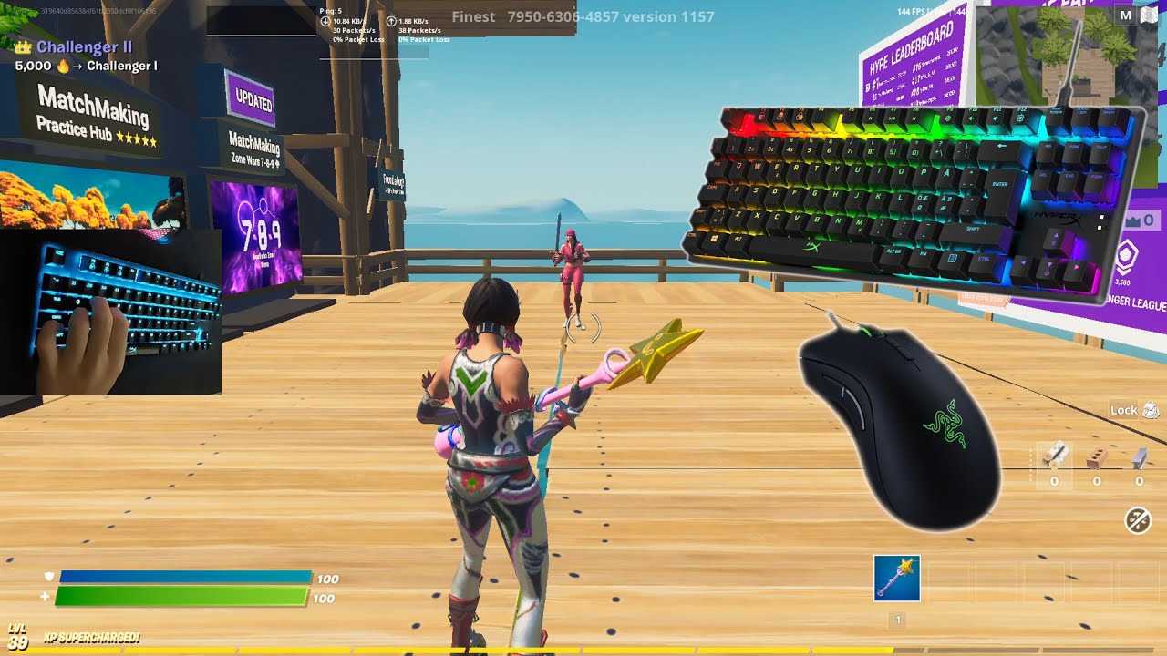 Fortnite HyperX Alloy Origins Core Keyboard ASMR 144 FPS Smooth 1440p
