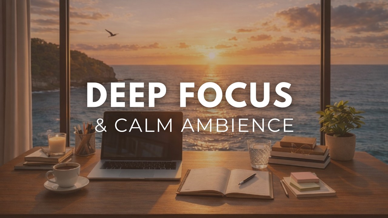 Focus and Flow – Sunset Ocean View 🌅