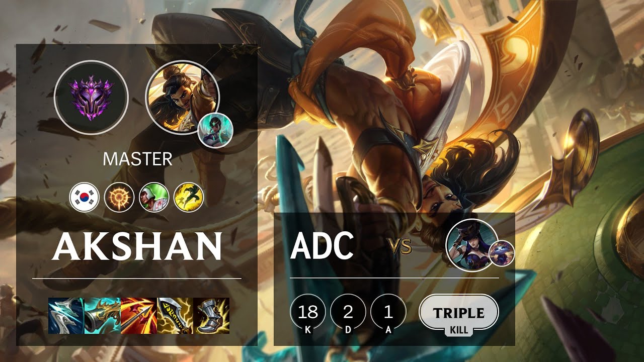 Akshan ADC vs Caitlyn - KR Master Patch 11.15