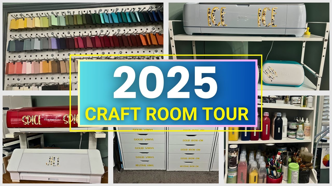 2025 Craft Room Tour and Organization