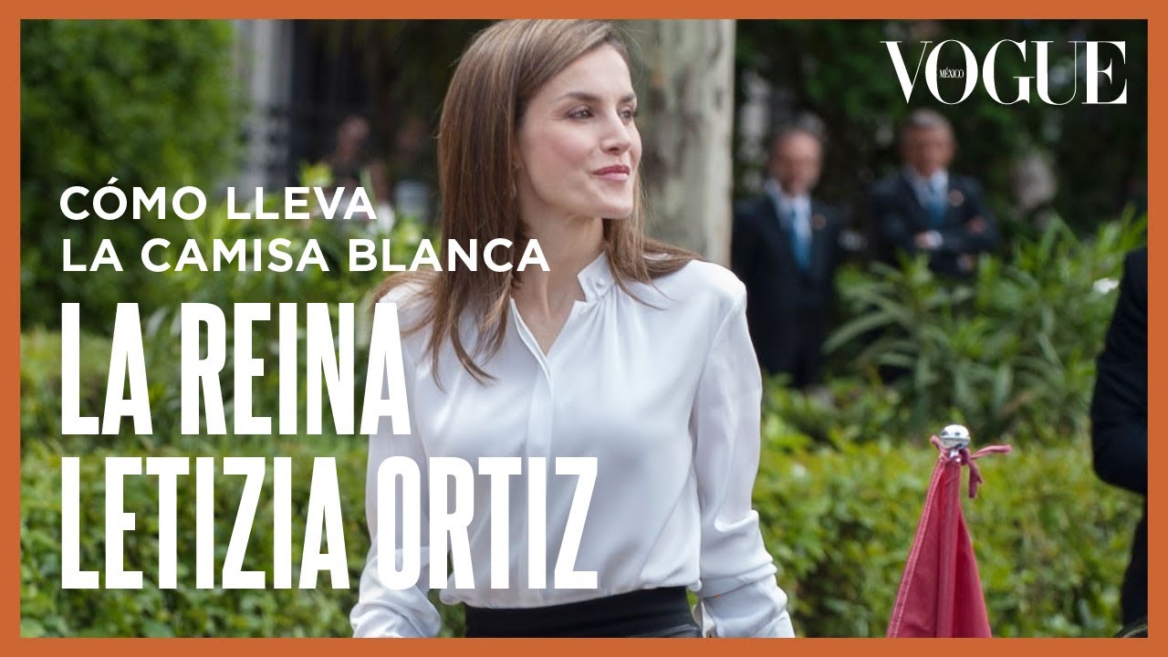 La reina Letizia Ortiz lleva así la camisa blanca
