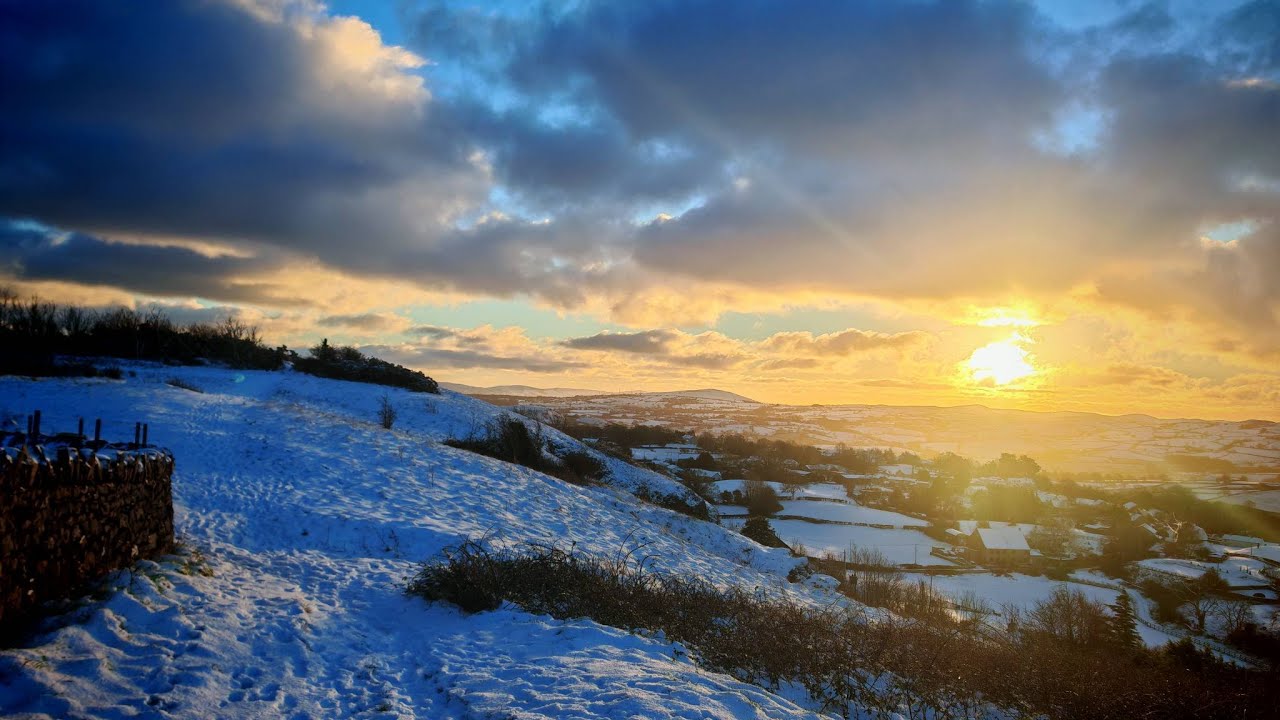 Snow Walk in Mynydd Marian and Llysfaen mountain
