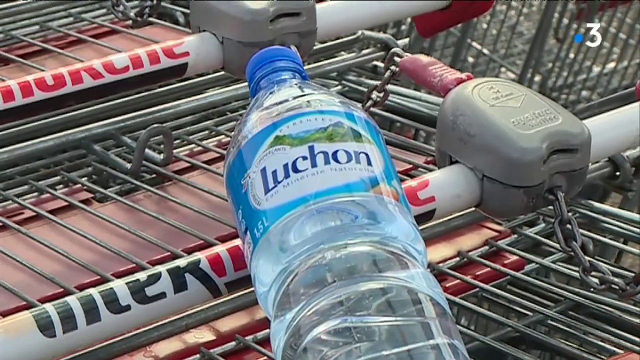 Les bouteilles d'eau minérale de Luchon retirées de la vente