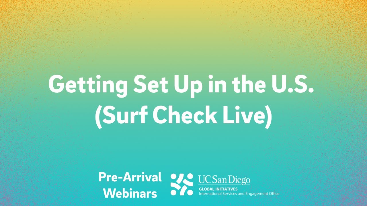 Getting Set Up in the U.S. (Surf Check Live)