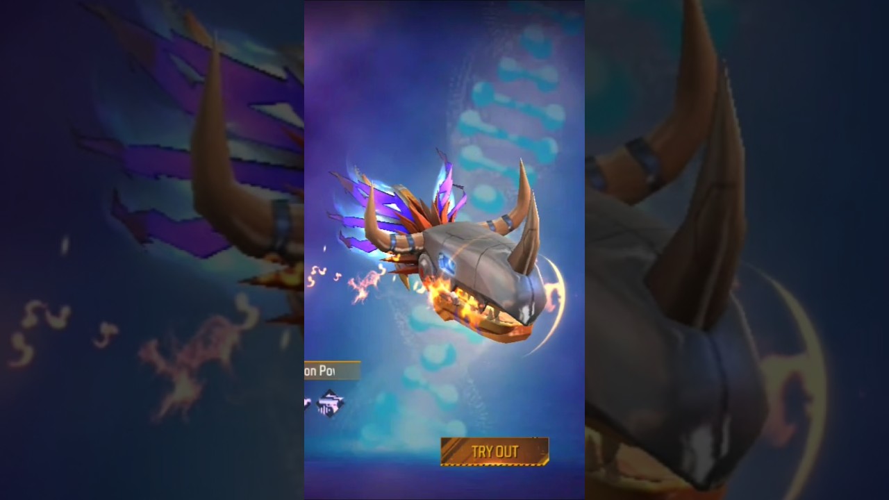 free fire new skin bizon metal greymon 