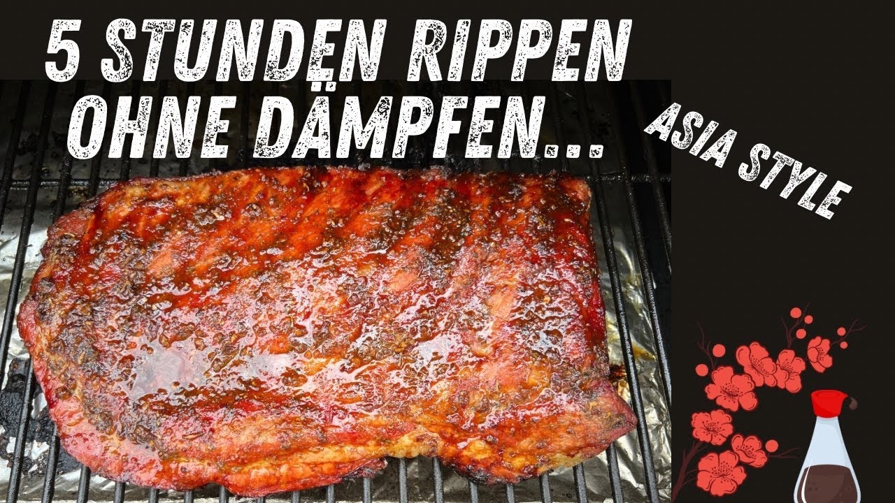St. Louis Cut Ribs im Asia-Style auf dem Smoker | Rezept ohne Dämpfen | Teriyaki-Glasur