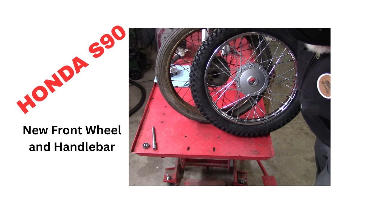 Honda S90 new Front Wheel and Handlebar installed