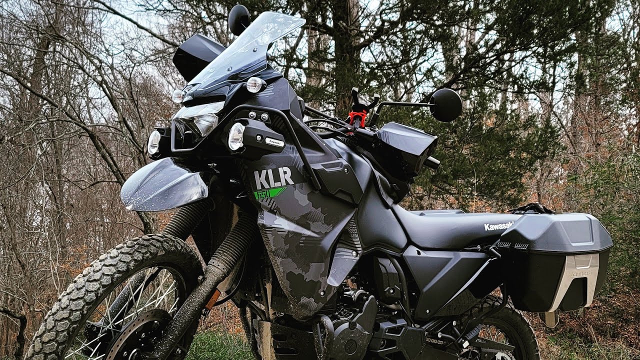 2022 Klr650 adventure T-rex racing barkbuster install