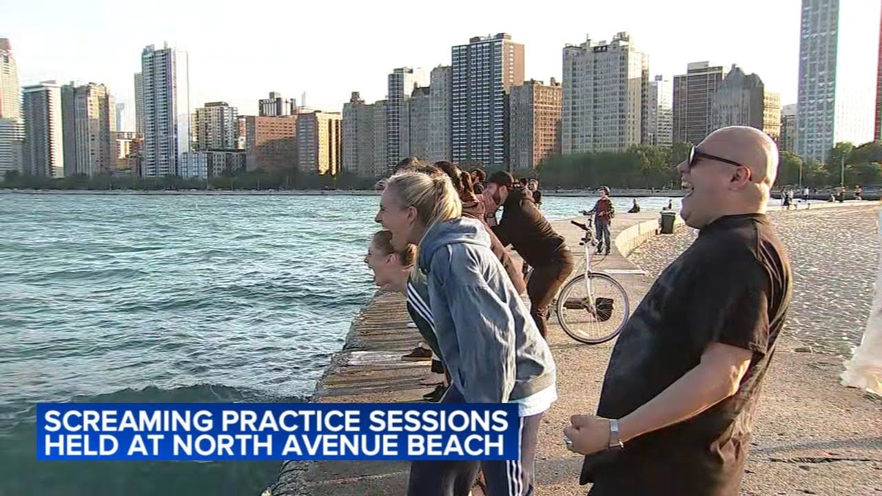 Screaming practice sessions held at Chicago beach: 'It made me feel good'