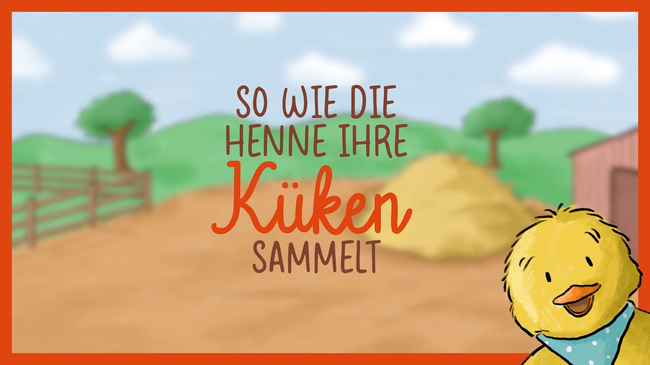 So wie die Henne ihre Küken sammelt