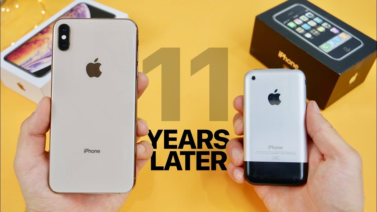 iPhone XS Max vs Original iPhone 2G! 11 Year Comparison