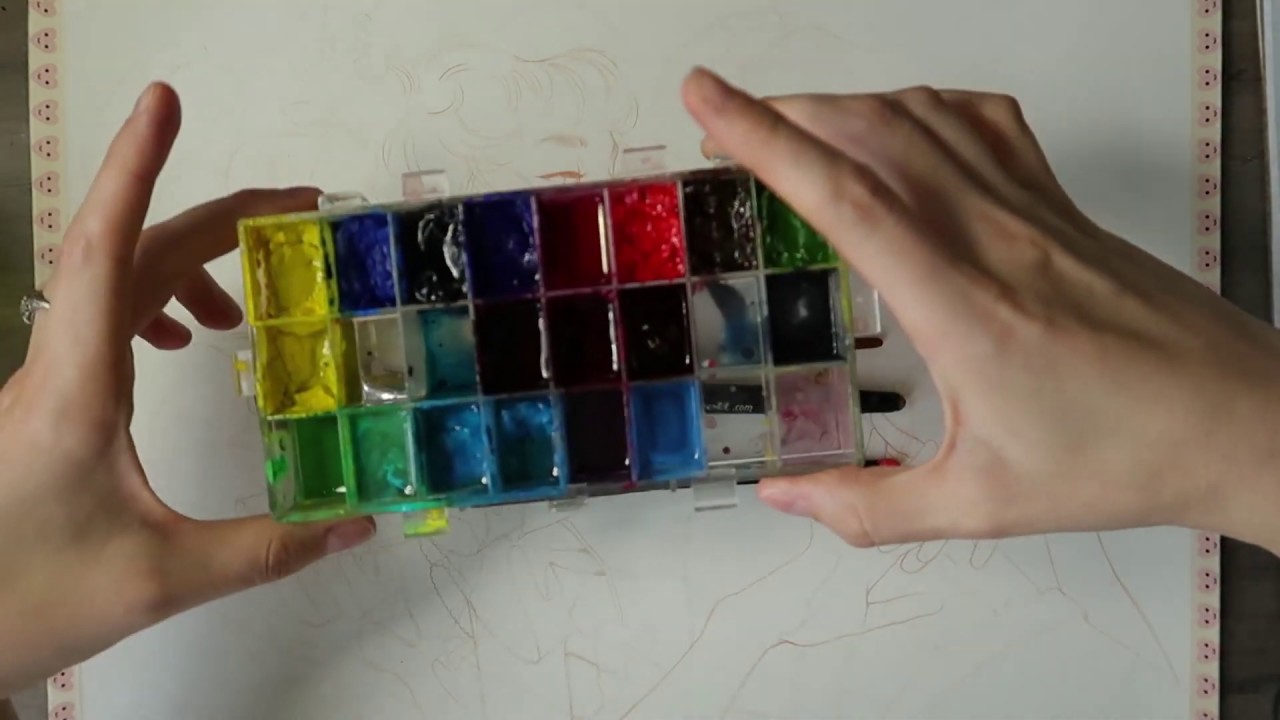 28 Minutes of relaxing painting footage