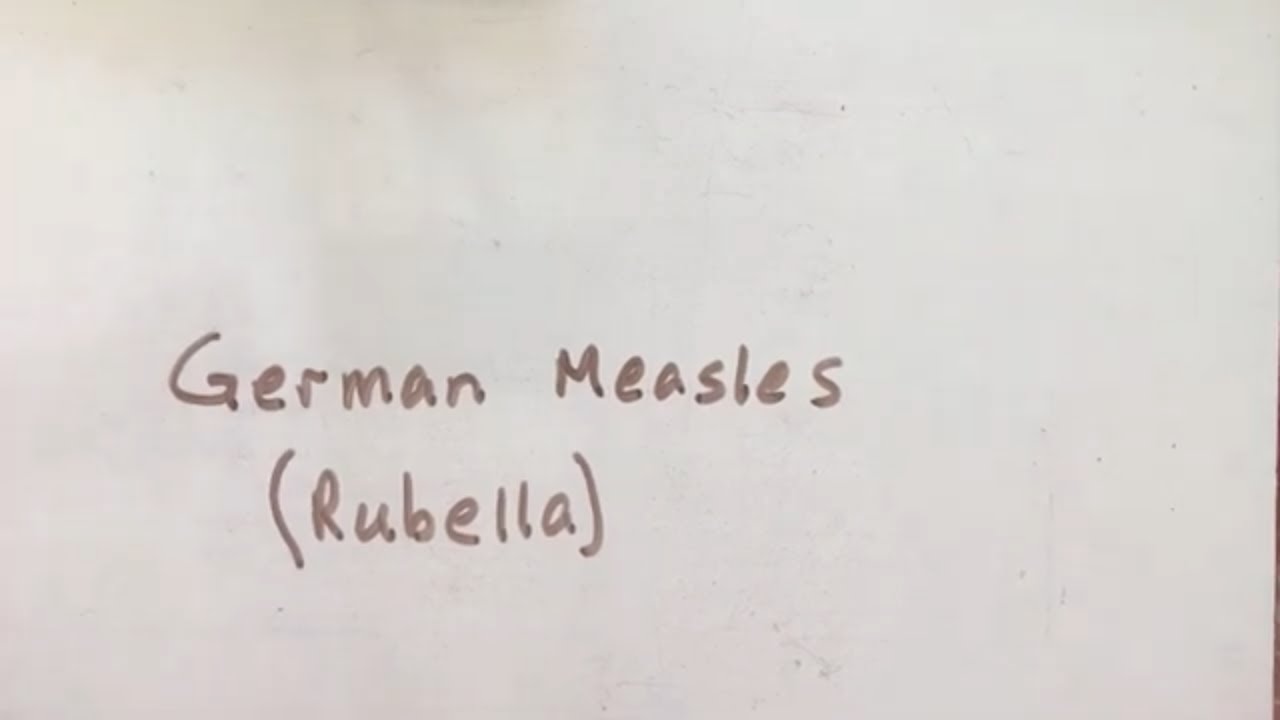 German Measles Rubella (lecture notes)