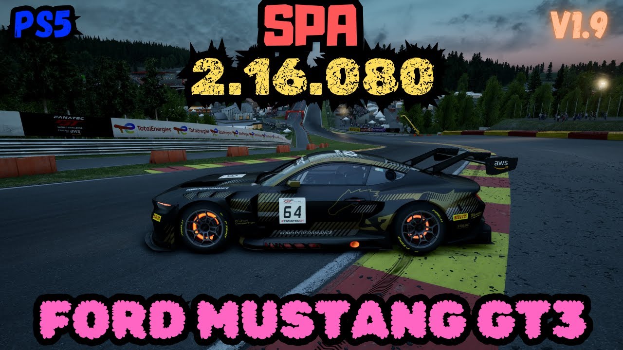 ACC PS5 | SPA 2.16.080 | FORD MUSTANG GT3 | V1.9