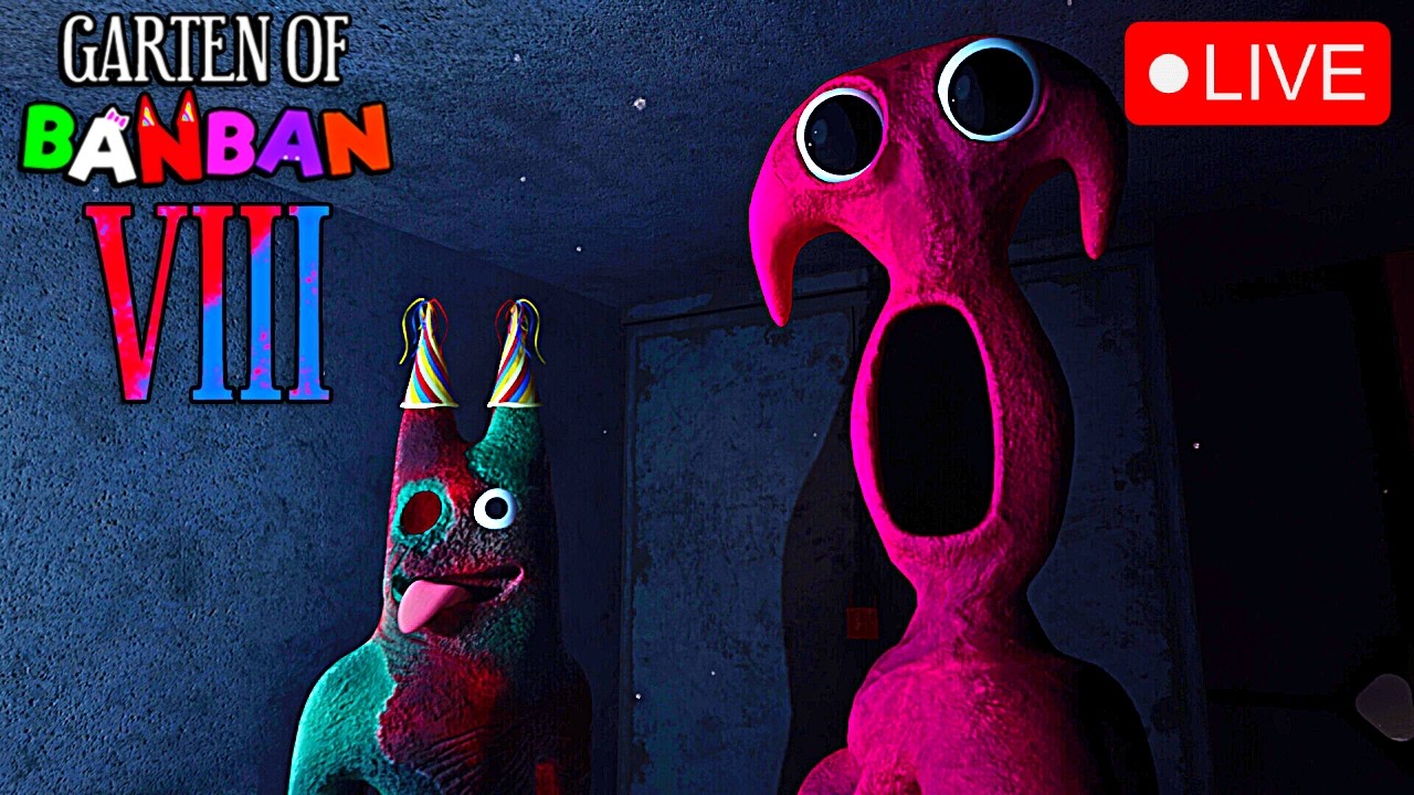 🔴 LIVE: 0 to 100% — Beating ALL Garten of Banban Games!! (1-8)👊🐸