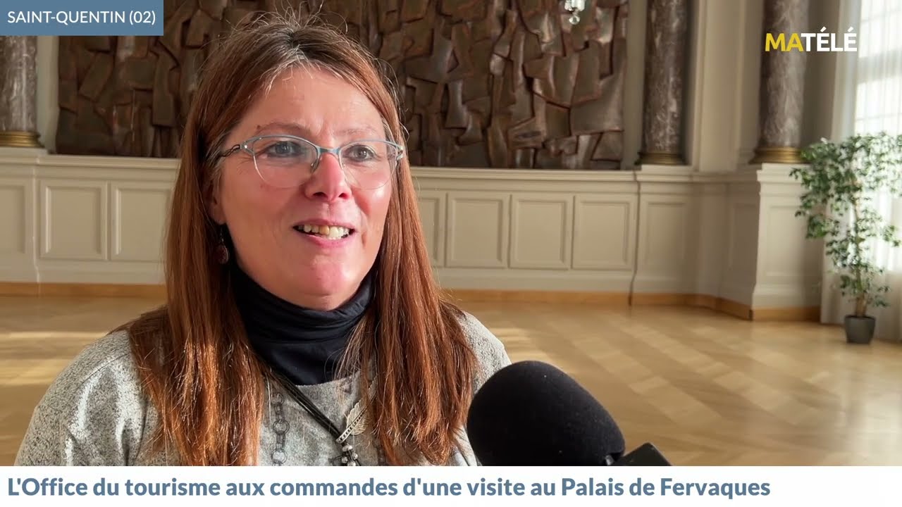 Visite du palais de Fervaques par l'équipe de l'Office de tourisme de Saint-Quentin