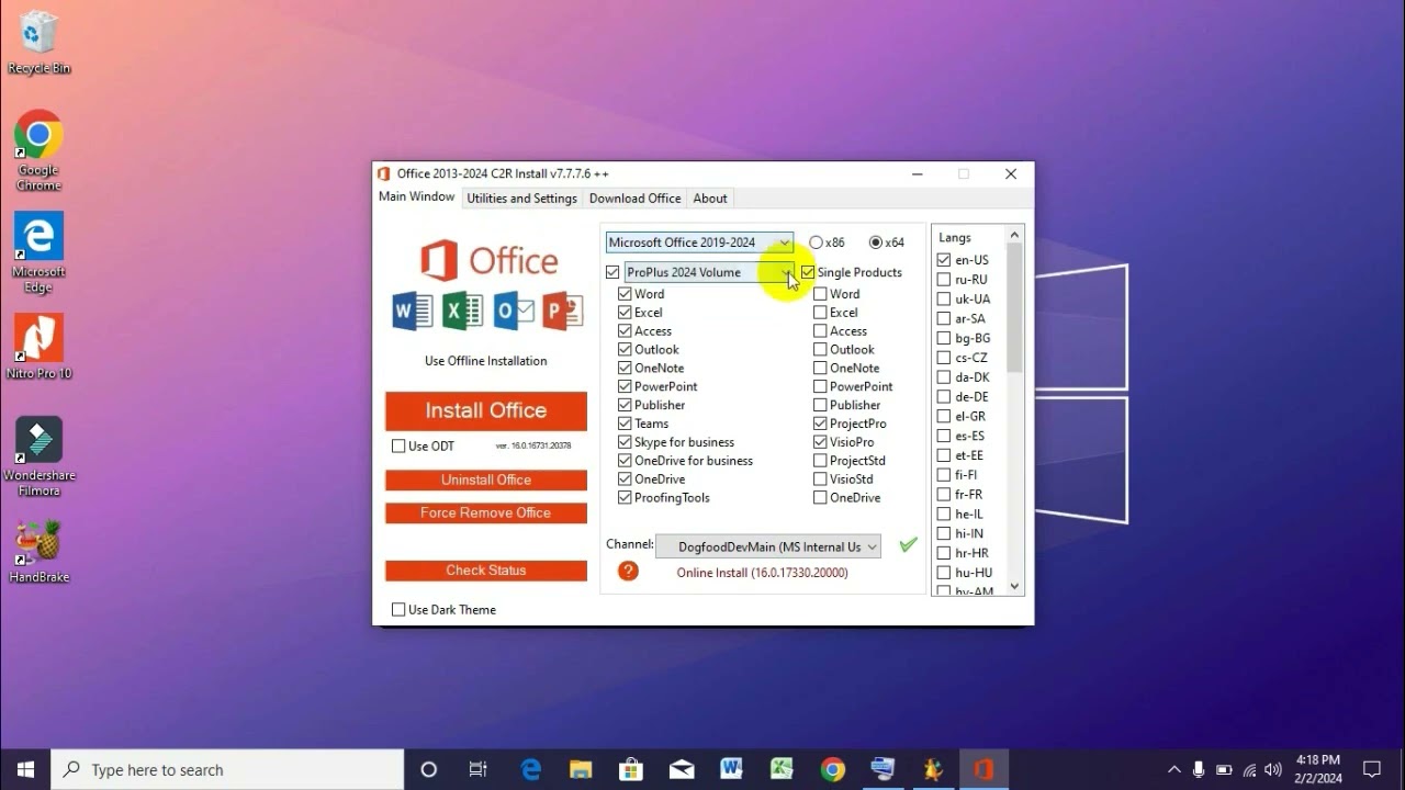 Office 2013-2024 Install #office