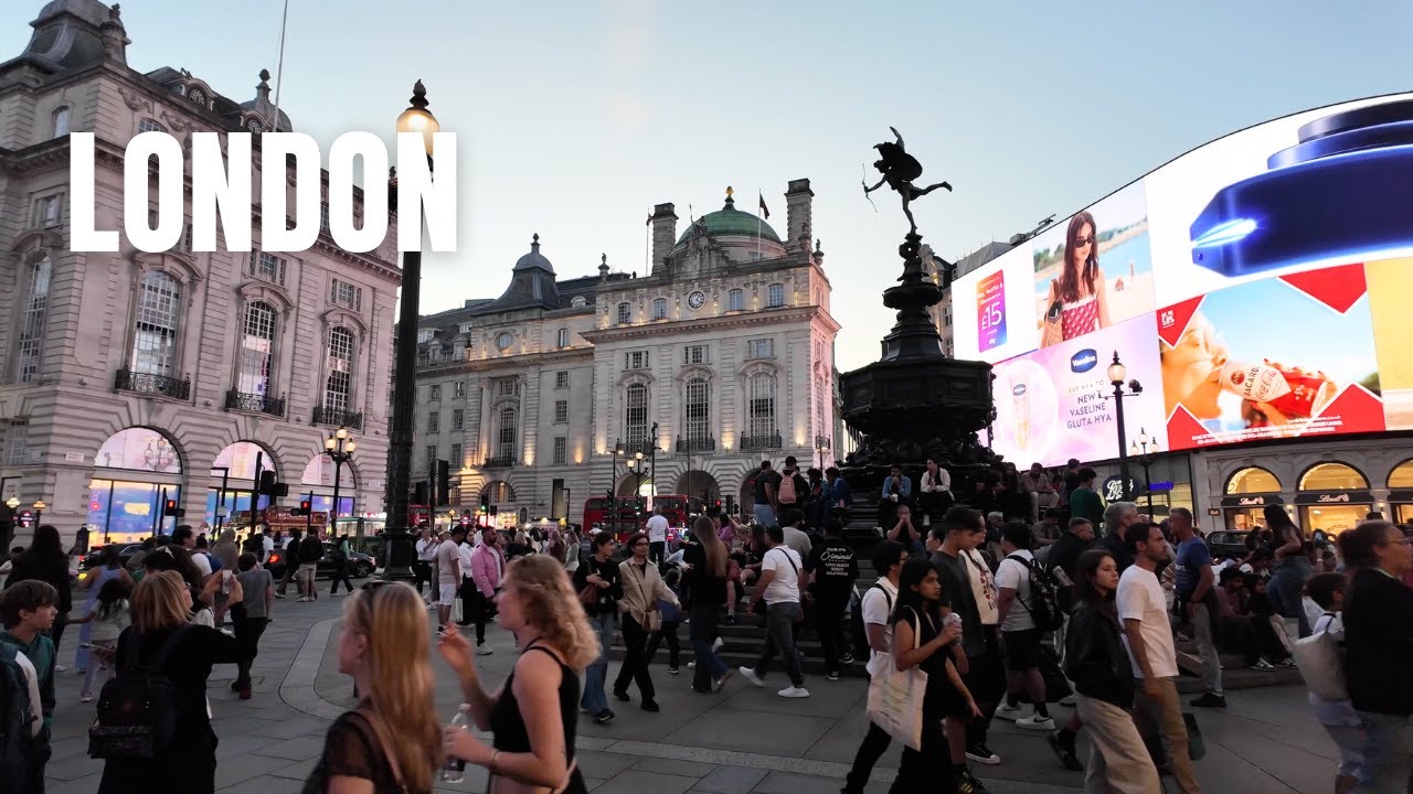 Busy Walk Through London | London City Tour 4K