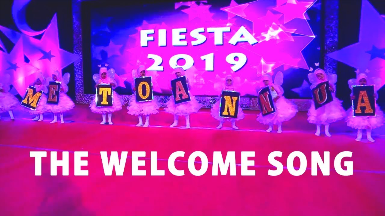 The welcome song - By Pre KG , Fiesta 2019 , Al Burooj International School, Bangalore