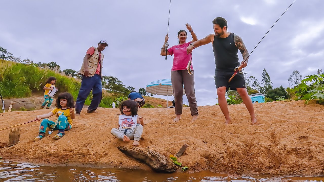 Pescamos Vários Peixes e preparamos o Churrasco deles